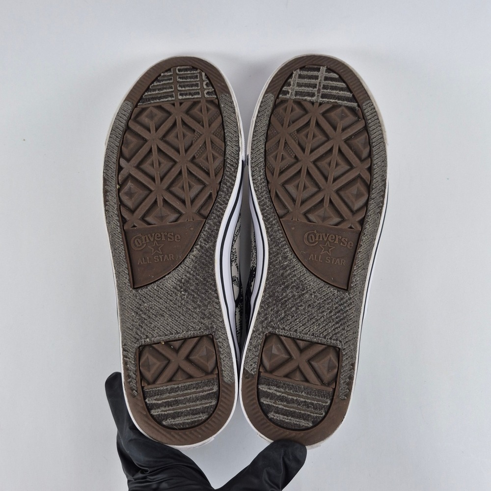 Converse Chuck Taylor All Star Slip On Black White Graphic Floral Womens 10 - Picture 8 of 9
